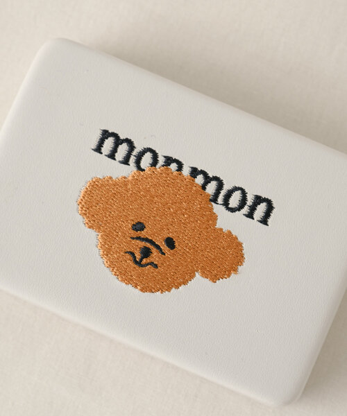 BIRTHDAY BAR(バースデイバー)の「monmon 刺繍コンパクトケース(ポーチ・レディース・ブラウン/ホワイト・0)」の17枚目の写真