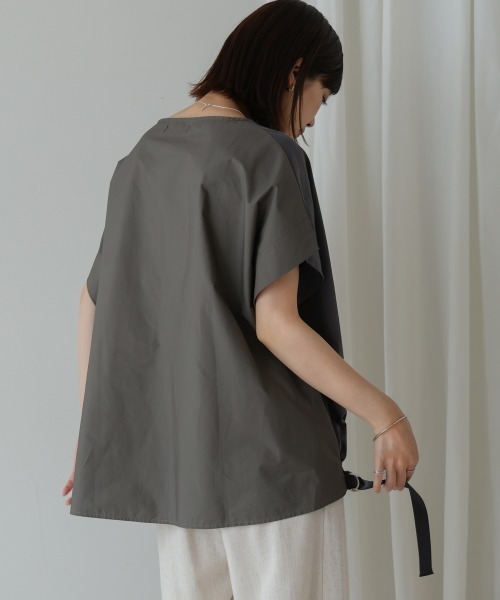 Bou Jeloud（ブージュルード）の「ドロストヘムタックプルオーバー（Tシャツ/カットソー・レディース・レッド/グリーン/チャコールグレー・38）」の11枚目の写真