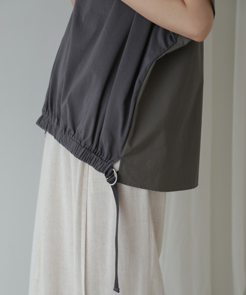 Bou Jeloud（ブージュルード）の「ドロストヘムタックプルオーバー（Tシャツ/カットソー・レディース・レッド/グリーン/チャコールグレー・38）」の12枚目の写真