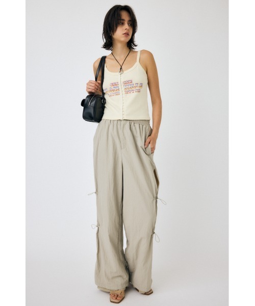 MOUSSY（マウジー）の「ACID WASH キャミ トップス（キャミソール・レディース・オフホワイト/ライトブラック/パープル・FREE）」の8枚目の写真
