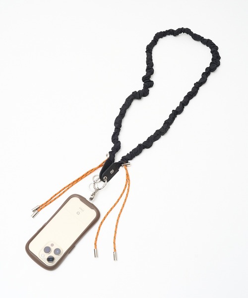 Beau're（ヴュレ）の「【BEAURE/ヴュレ】ナイロンギャザーモバイルストラップ（スマホグッズ・レディース・アイボリー/ブラック/ライトグレー・フリー）」の9枚目の写真
