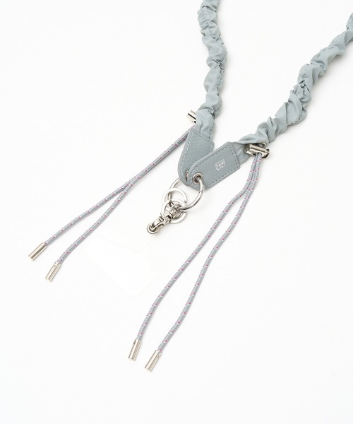 Beau're（ヴュレ）の「【BEAURE/ヴュレ】ナイロンギャザーモバイルストラップ（スマホグッズ・レディース・アイボリー/ブラック/ライトグレー・フリー）」の5枚目の写真