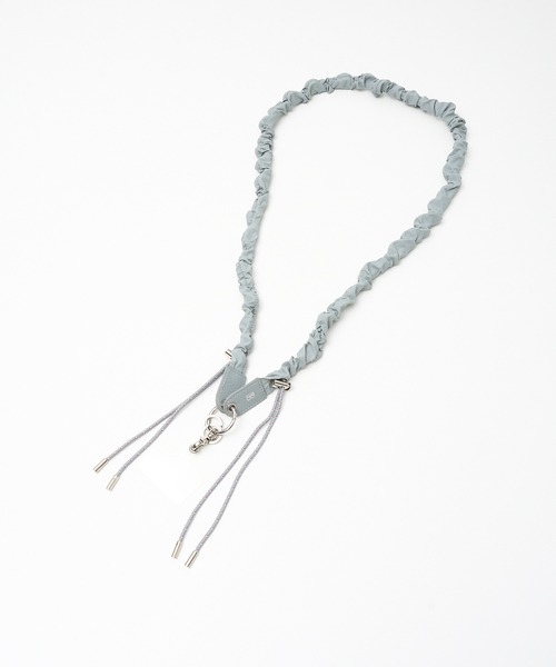 Beau're（ヴュレ）の「【BEAURE/ヴュレ】ナイロンギャザーモバイルストラップ（スマホグッズ・レディース・アイボリー/ブラック/ライトグレー・フリー）」の12枚目の写真