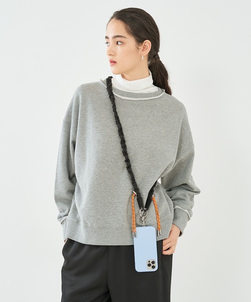 Beau're（ヴュレ）の「【BEAURE/ヴュレ】ナイロンギャザーモバイルストラップ（スマホグッズ・レディース・アイボリー/ブラック/ライトグレー・フリー）」の14枚目の写真