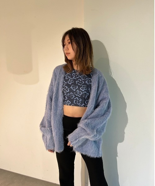 emmi（エミ）の「ewcストレッチフレアパンツ（その他パンツ・レディース・ブラック/アイボリー・0/1）」の11枚目の写真