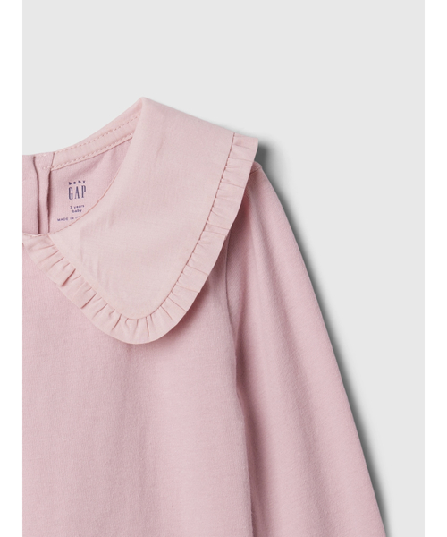 GAP(ギャップ)の「babyGap ラッフルフリル カラーTシャツ(Tシャツ/カットソー・キッズ・ベージュ/ネイビー/ピンク/オフホワイト/アイボリー/グレー・105cm/100cm/110cm/80cm/90cm/95cm)」の13枚目の写真
