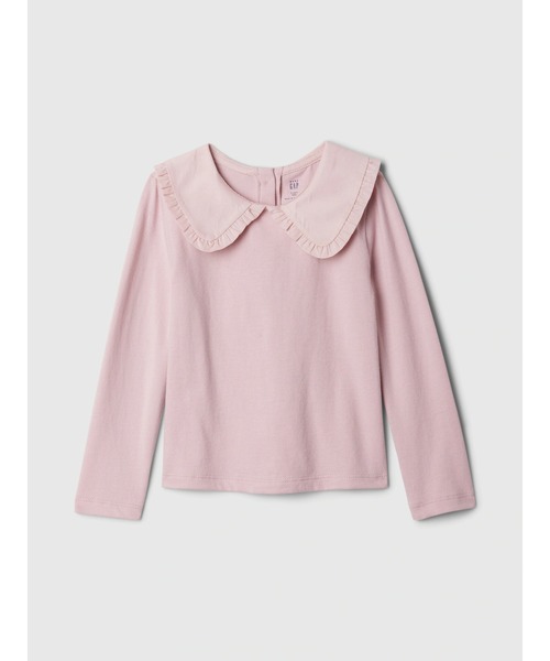 GAP(ギャップ)の「babyGap ラッフルフリル カラーTシャツ(Tシャツ/カットソー・キッズ・ベージュ/ネイビー/ピンク/オフホワイト/アイボリー/グレー・105cm/100cm/110cm/80cm/90cm/95cm)」の6枚目の写真