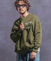 msw1511- 裏起毛ロゴプリントスウェットプルオーバー