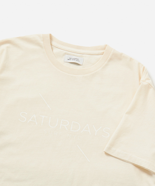 Saturdays NYC（サタデーズ ニューヨークシティ ）の「Pigment Dyed Surf SS Tee（Tシャツ/カットソー・メンズ・オフホワイト/スミクロ/オレンジ・L/M/S/XL/X-SMALL）」の7枚目の写真