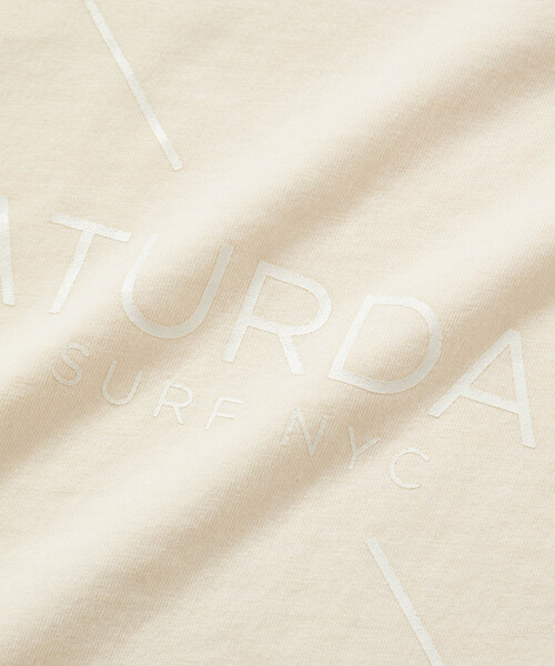 Saturdays NYC（サタデーズ ニューヨークシティ ）の「Pigment Dyed Surf SS Tee（Tシャツ/カットソー・メンズ・オフホワイト/スミクロ/オレンジ・L/M/S/XL/X-SMALL）」の6枚目の写真