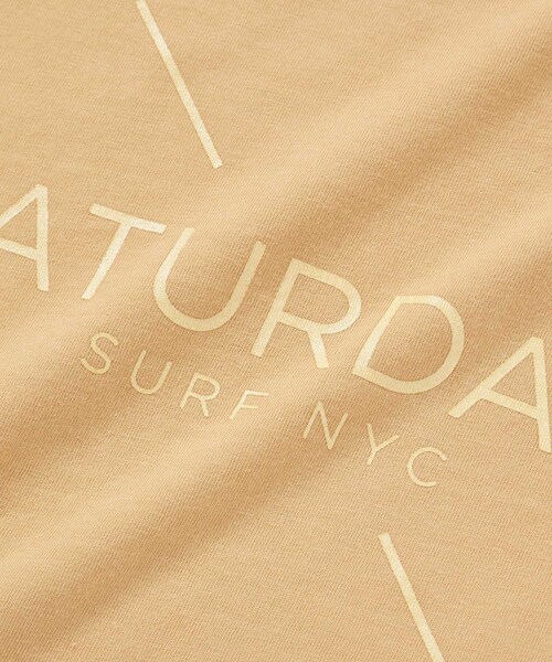 Saturdays NYC（サタデーズ ニューヨークシティ ）の「Pigment Dyed Surf SS Tee（Tシャツ/カットソー・メンズ・オフホワイト/スミクロ/オレンジ・L/M/S/XL/X-SMALL）」の4枚目の写真
