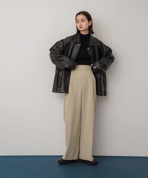 SENSE OF PLACE by URBAN RESEARCH(センスオブプレイスバイアーバンリサーチ)の「『一部WEB限定カラー』『TALLサイズ/WEB限定』ワイドイージーパンツ(その他パンツ・レディース・グレー/ブラック/ベージュ/ブラウン・SMALL/MEDIUM/X-SMALL/LARGE/TALL)」の17枚目の写真