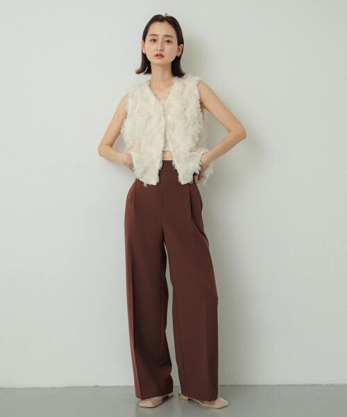 SENSE OF PLACE by URBAN RESEARCH(センスオブプレイスバイアーバンリサーチ)の「『一部WEB限定カラー』『TALLサイズ/WEB限定』ワイドイージーパンツ(その他パンツ・レディース・グレー/ブラック/ベージュ/ブラウン・SMALL/MEDIUM/X-SMALL/LARGE/TALL)」の12枚目の写真