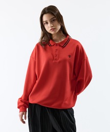 MOSS STITCH LONG POLO SHIRT / 鹿の子ロングポロシャツ