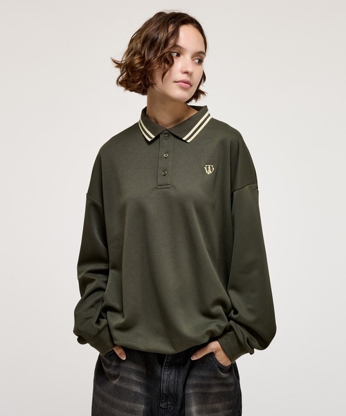 WETTEMPT（ウィテンプト）の「MOSS STITCH LONG POLO SHIRT / 鹿の子