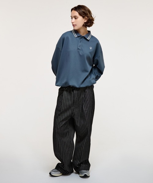 MOSS STITCH LONG POLO SHIRT / 鹿の子ロングポロシャツ（ポロシャツ