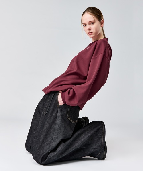 WETTEMPT（ウィテンプト）の「MOSS STITCH LONG POLO SHIRT / 鹿の子ロングポロシャツ（ポロシャツ・メンズ・ブラック/杢グレー/ベージュ/ネイビー/グレイッシュベージュ/レッド/チャコール/グレイッシュブルー/アイボリー/カーキ・SMALL/MEDIUM/LARGE）」の21枚目の写真