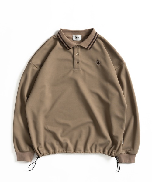 WETTEMPT（ウィテンプト）の「MOSS STITCH LONG POLO SHIRT / 鹿の子ロングポロシャツ（ポロシャツ・メンズ・ブラック/杢グレー/ベージュ/ネイビー/グレイッシュベージュ/レッド/チャコール/グレイッシュブルー/アイボリー/カーキ・SMALL/MEDIUM/LARGE）」の17枚目の写真