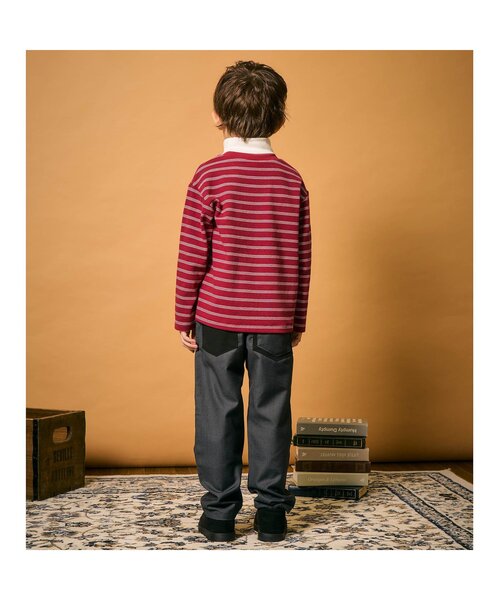 apres les cours（アプレレクール）の「ハイネックレイヤードTシャツ（Tシャツ/カットソー・キッズ・グリーン/その他2・80/90/100/110/120/130）」の4枚目の写真