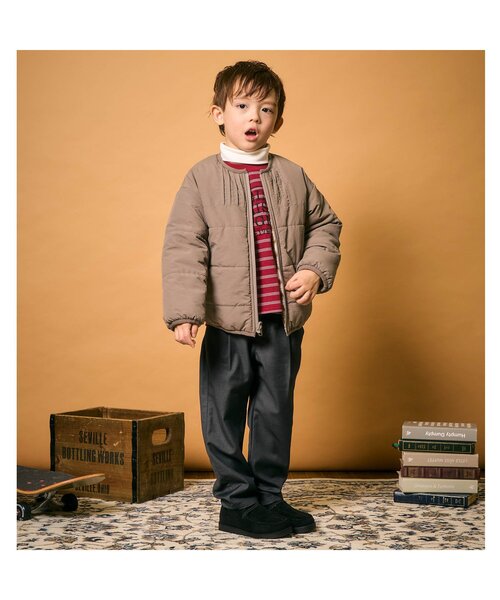 apres les cours（アプレレクール）の「ハイネックレイヤードTシャツ（Tシャツ/カットソー・キッズ・グリーン/その他2・80/90/100/110/120/130）」の5枚目の写真