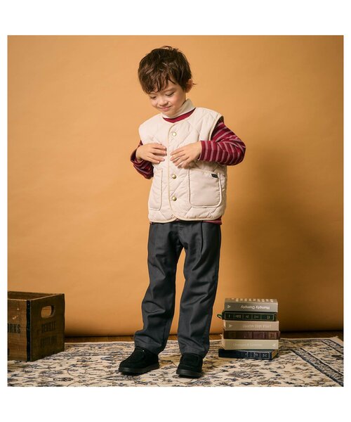 apres les cours（アプレレクール）の「ハイネックレイヤードTシャツ（Tシャツ/カットソー・キッズ・グリーン/その他2・80/90/100/110/120/130）」の6枚目の写真