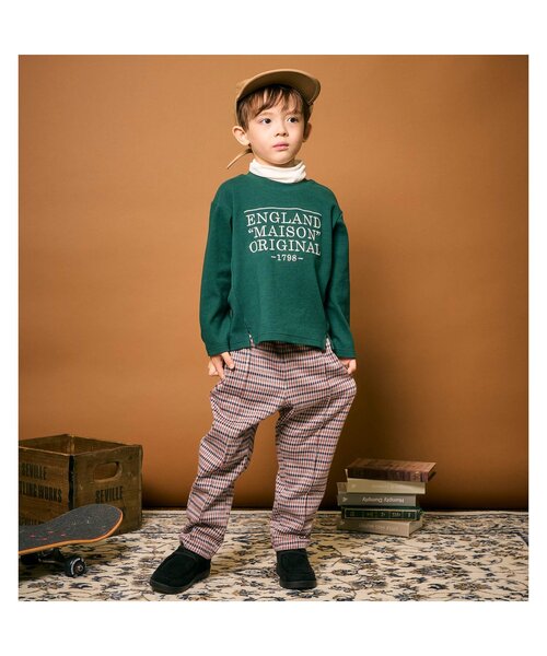 apres les cours（アプレレクール）の「ハイネックレイヤードTシャツ（Tシャツ/カットソー・キッズ・グリーン/その他2・80/90/100/110/120/130）」の7枚目の写真