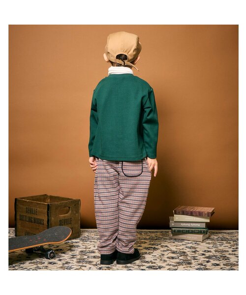 apres les cours（アプレレクール）の「ハイネックレイヤードTシャツ（Tシャツ/カットソー・キッズ・グリーン/その他2・80/90/100/110/120/130）」の8枚目の写真