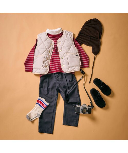 apres les cours（アプレレクール）の「ハイネックレイヤードTシャツ（Tシャツ/カットソー・キッズ・グリーン/その他2・80/90/100/110/120/130）」の11枚目の写真