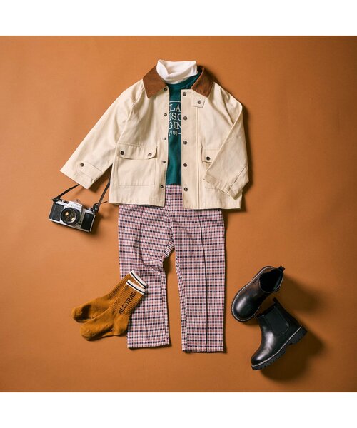 apres les cours（アプレレクール）の「ハイネックレイヤードTシャツ（Tシャツ/カットソー・キッズ・グリーン/その他2・80/90/100/110/120/130）」の12枚目の写真