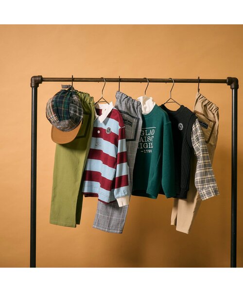 apres les cours（アプレレクール）の「ハイネックレイヤードTシャツ（Tシャツ/カットソー・キッズ・グリーン/その他2・80/90/100/110/120/130）」の13枚目の写真