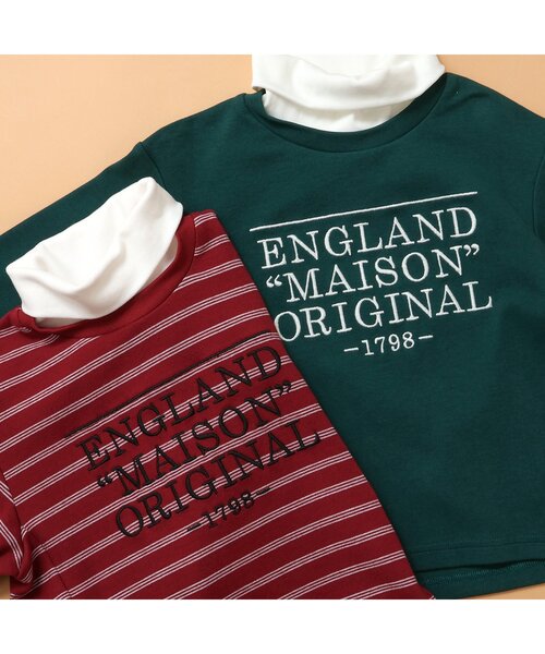 apres les cours（アプレレクール）の「ハイネックレイヤードTシャツ（Tシャツ/カットソー・キッズ・グリーン/その他2・80/90/100/110/120/130）」の15枚目の写真