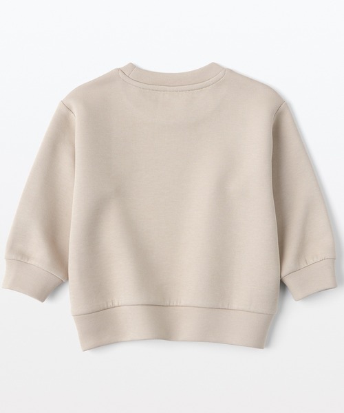 無印良品（ムジルシリョウヒン）の「ベビー　あたまするっと二重編み刺繍入りスウェットシャツ（スウェット・キッズ・パープル系/ライトベージュ/スモーキーグリーン系/その他/ピンク/イエロー・80/90/100）」の7枚目の写真