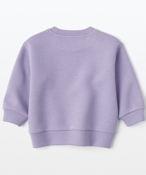 無印良品（ムジルシリョウヒン）の「ベビー　あたまするっと二重編み刺繍入りスウェットシャツ（スウェット・キッズ・パープル系/ライトベージュ/スモーキーグリーン系/その他/ピンク/イエロー・80/90/100）」の14枚目の写真