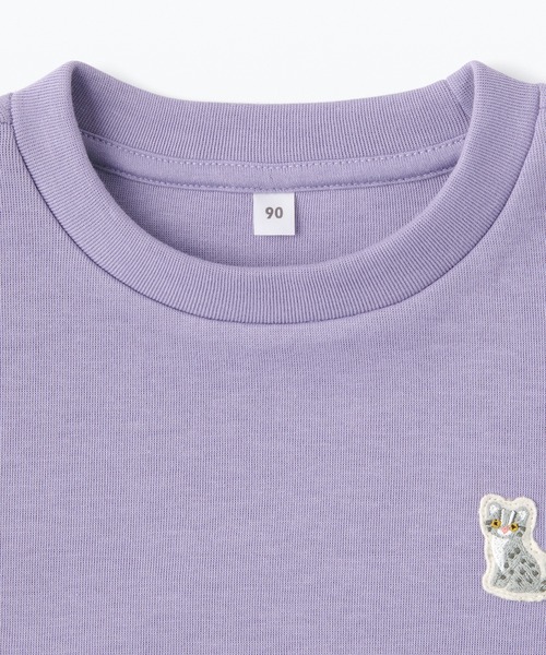 無印良品（ムジルシリョウヒン）の「ベビー　あたまするっと二重編み刺繍入りスウェットシャツ（スウェット・キッズ・パープル系/ライトベージュ/スモーキーグリーン系/その他/ピンク/イエロー・80/90/100）」の15枚目の写真