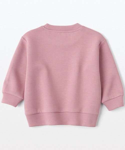 無印良品（ムジルシリョウヒン）の「ベビー　あたまするっと二重編み刺繍入りスウェットシャツ（スウェット・キッズ・パープル系/ライトベージュ/スモーキーグリーン系/その他/ピンク/イエロー・80/90/100）」の21枚目の写真