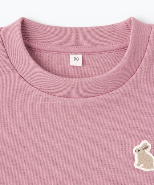 無印良品（ムジルシリョウヒン）の「ベビー　あたまするっと二重編み刺繍入りスウェットシャツ（スウェット・キッズ・パープル系/ライトベージュ/スモーキーグリーン系/その他/ピンク/イエロー・80/90/100）」の22枚目の写真