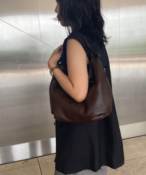 Scrap Book（スクラップブック）の「【LORISTELLA】LORIS TELLA ムーンショルダー（ショルダーバッグ・レディース・ブラウン/グレー・FREE）」の14枚目の写真