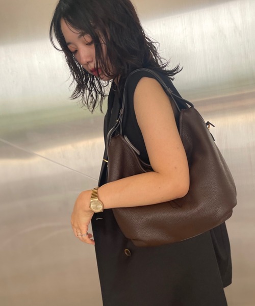 Scrap Book（スクラップブック）の「【LORISTELLA】LORIS TELLA ムーンショルダー（ショルダーバッグ・レディース・ブラウン/グレー・FREE）」の13枚目の写真