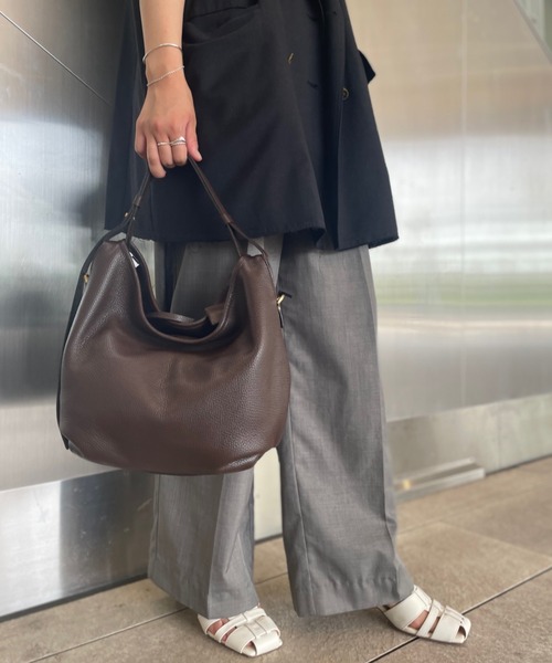 Scrap Book（スクラップブック）の「【LORISTELLA】LORIS TELLA ムーンショルダー（ショルダーバッグ・レディース・ブラウン/グレー・FREE）」の10枚目の写真