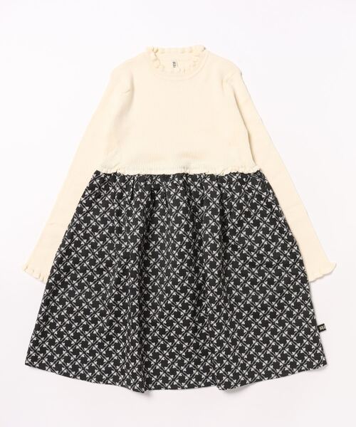 【セール】KNITドッキングワンピース（ワンピース）｜nino（ニノ）