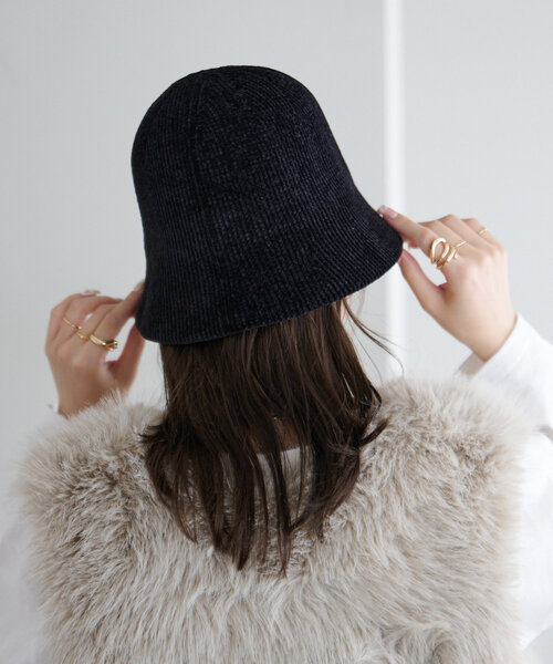 DISCOAT（ディスコート）の「シュニールバケットハット（キャップ・レディース・キャメル/ベージュ/ブラック・FREE）」の15枚目の写真