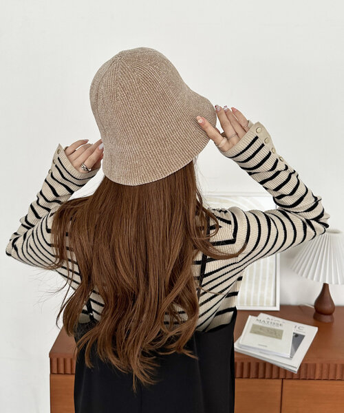 DISCOAT（ディスコート）の「シュニールバケットハット（キャップ・レディース・キャメル/ベージュ/ブラック・FREE）」の20枚目の写真