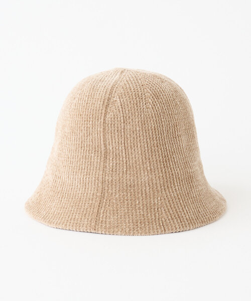 DISCOAT（ディスコート）の「シュニールバケットハット（キャップ・レディース・キャメル/ベージュ/ブラック・FREE）」の4枚目の写真