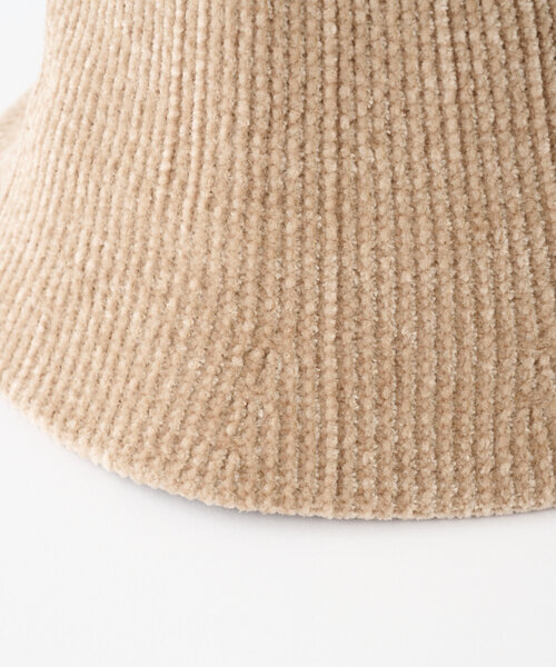 DISCOAT（ディスコート）の「シュニールバケットハット（キャップ・レディース・キャメル/ベージュ/ブラック・FREE）」の5枚目の写真