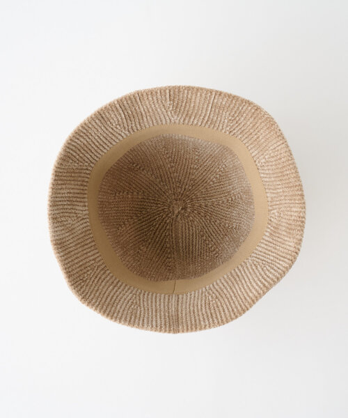 DISCOAT（ディスコート）の「シュニールバケットハット（キャップ・レディース・キャメル/ベージュ/ブラック・FREE）」の6枚目の写真