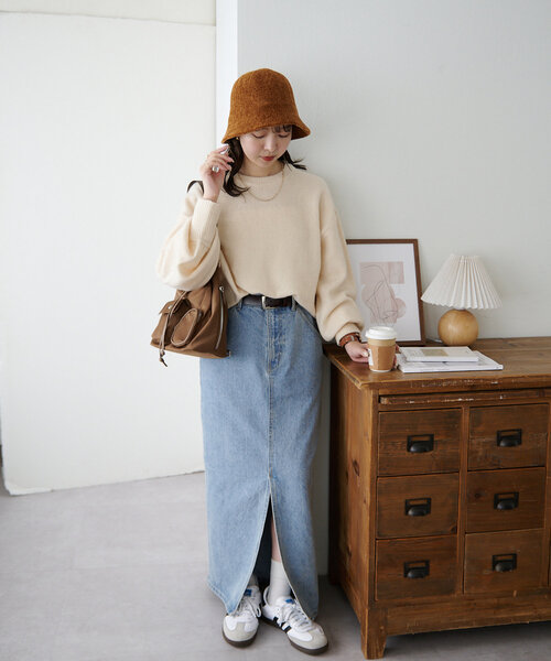 DISCOAT（ディスコート）の「シュニールバケットハット（キャップ・レディース・キャメル/ベージュ/ブラック・FREE）」の11枚目の写真