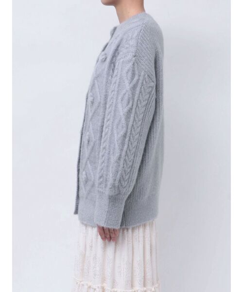 【セール】ぽこぽこお花ニットカーディガン（カーディガン/ボレロ）｜merry jenny（メリージェニー）