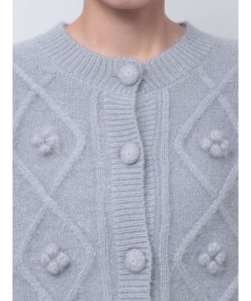【セール】ぽこぽこお花ニットカーディガン（カーディガン/ボレロ）｜merry jenny（メリージェニー）