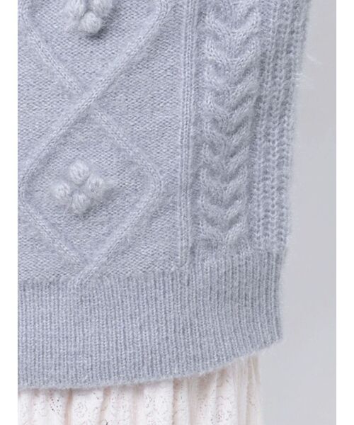 【セール】ぽこぽこお花ニットカーディガン（カーディガン/ボレロ）｜merry jenny（メリージェニー）