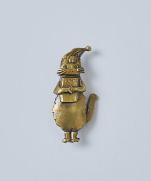 【アーティストコラボ】LOISIR×TORANEKOBONBON CAT真鍮ブローチ（ブローチ/コサージュ）｜LOISIR（ロワズィール）